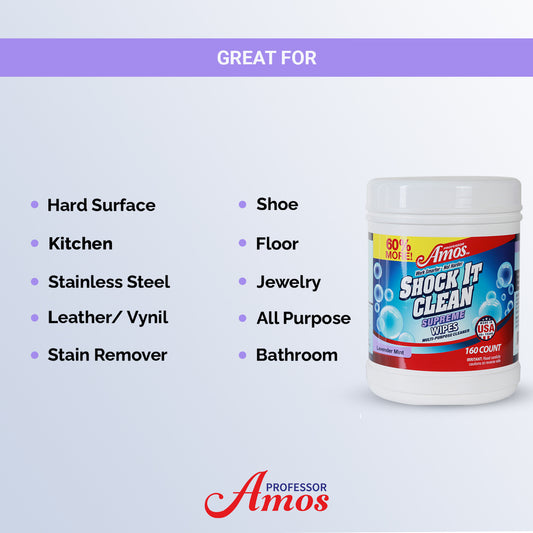 Shock It Clean Wipes | 160 Counts
