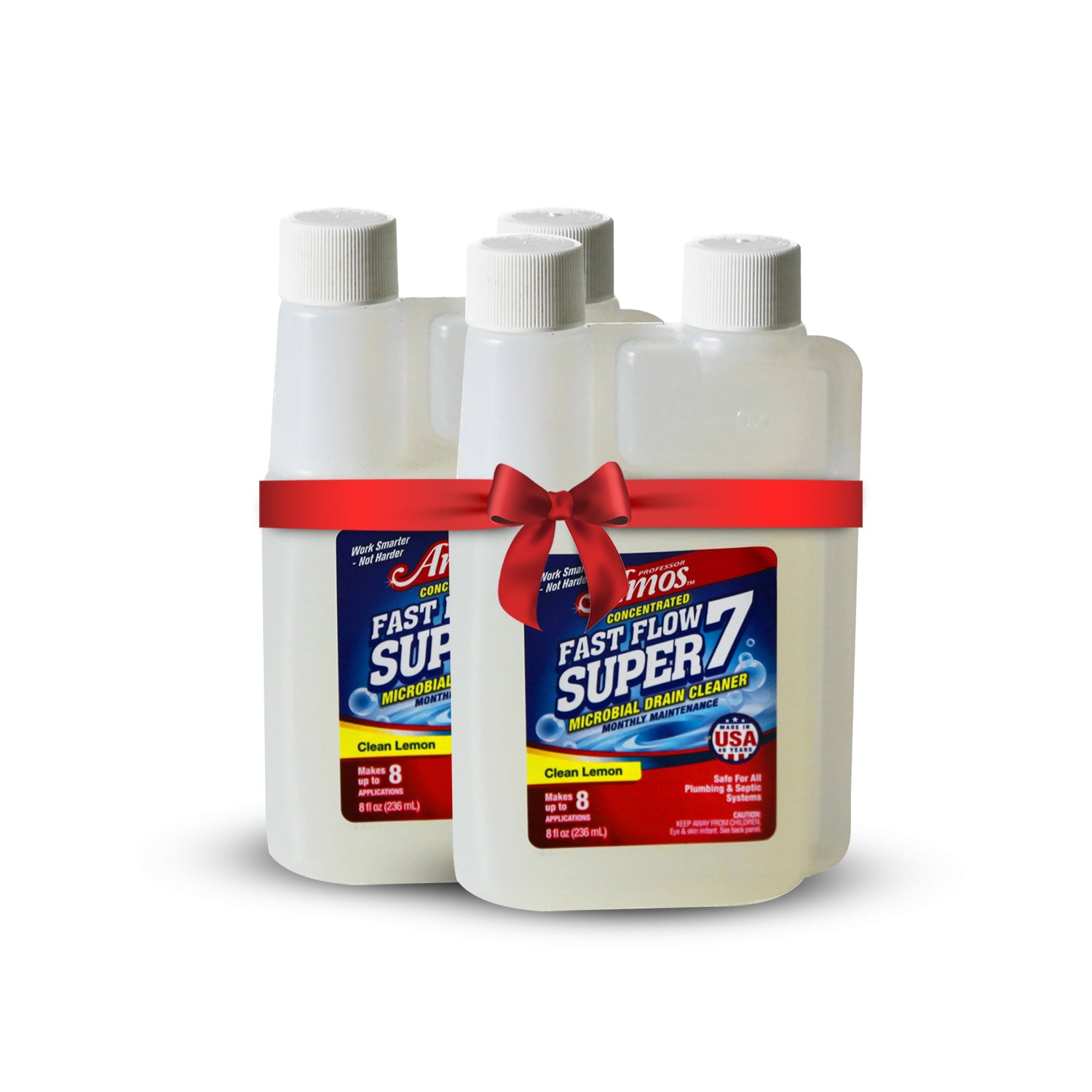 Fast Flow Super 7 ™ Natural Microbial Drain Cleaner - Professor Amos USA