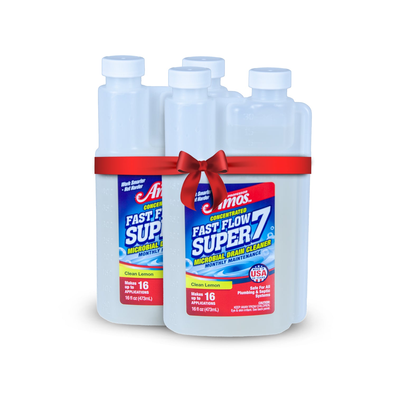 Fast Flow Super 7 ™ Natural Microbial Drain Cleaner - Professor Amos USA