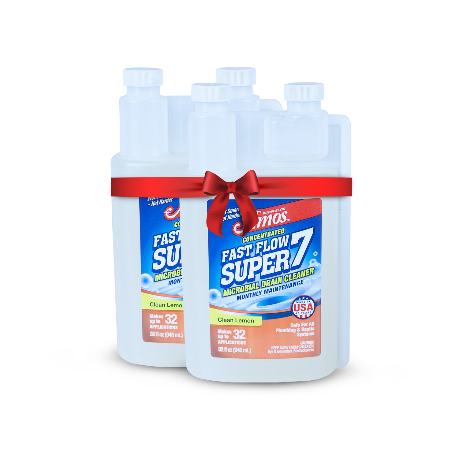 Fast Flow Super 7 ™ Natural Microbial Drain Cleaner - Professor Amos USA