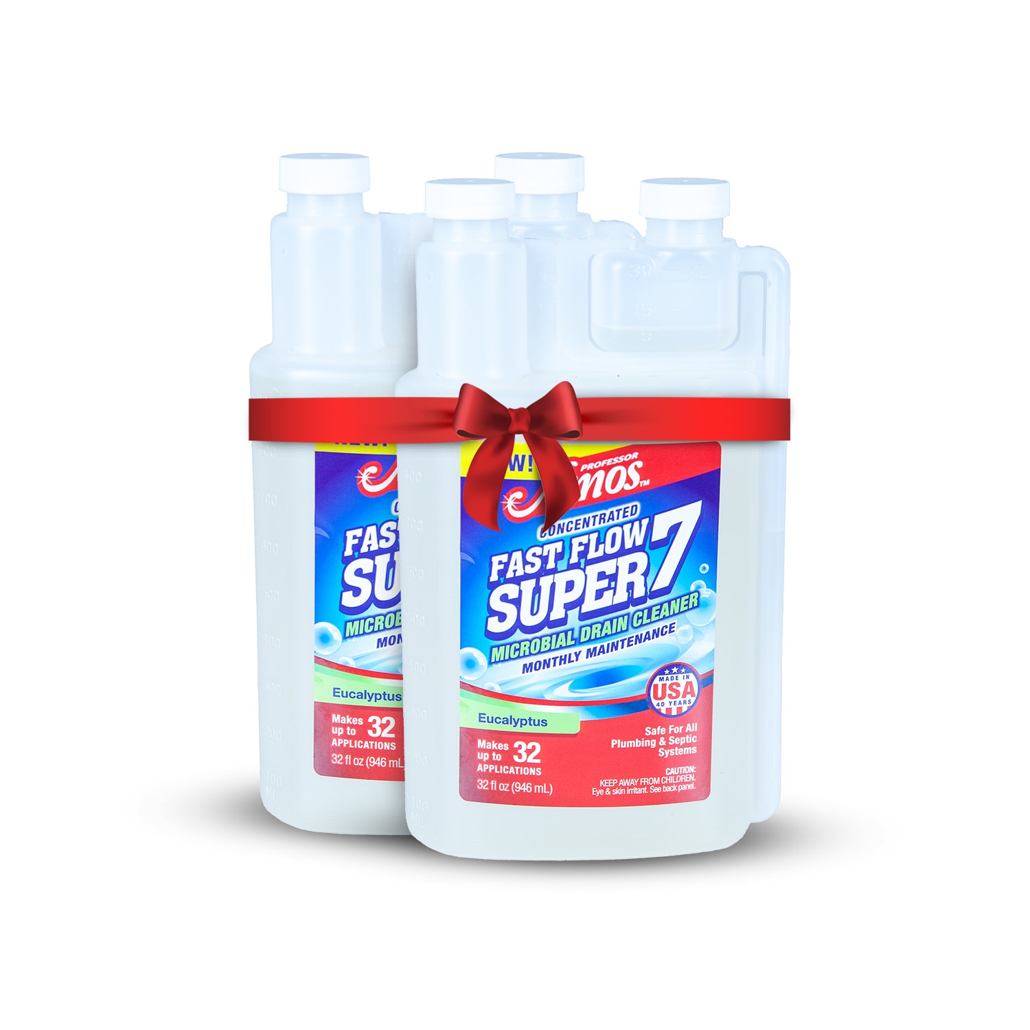 Fast Flow Super 7 ™ Natural Microbial Drain Cleaner - Professor Amos USA