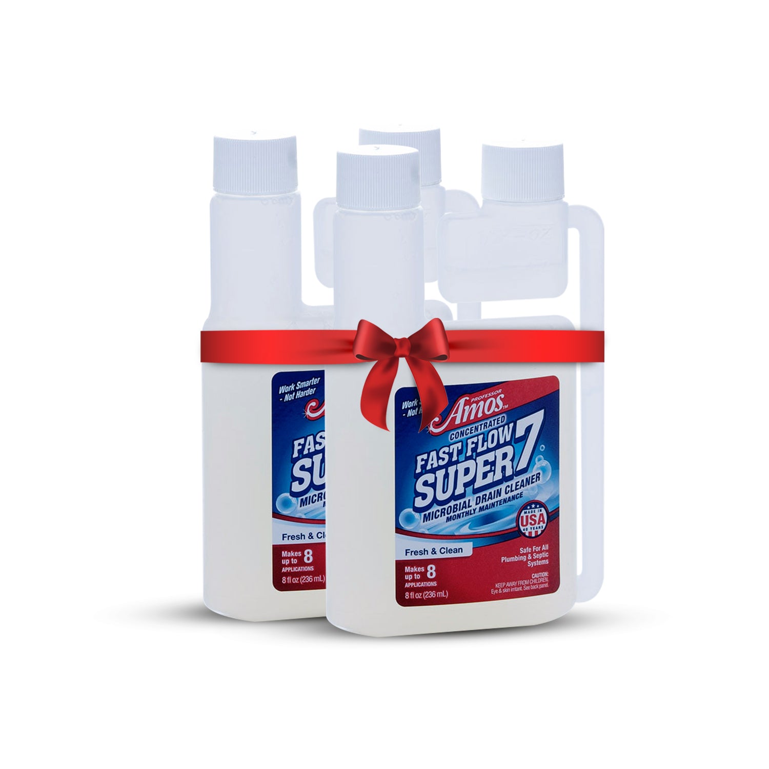 Fast Flow Super 7 ™ Natural Microbial Drain Cleaner - Professor Amos USA