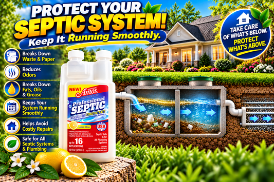Professor Amos Professional SEPTIC Treatment Concentrate - 16oz Lemon - NEW!!!