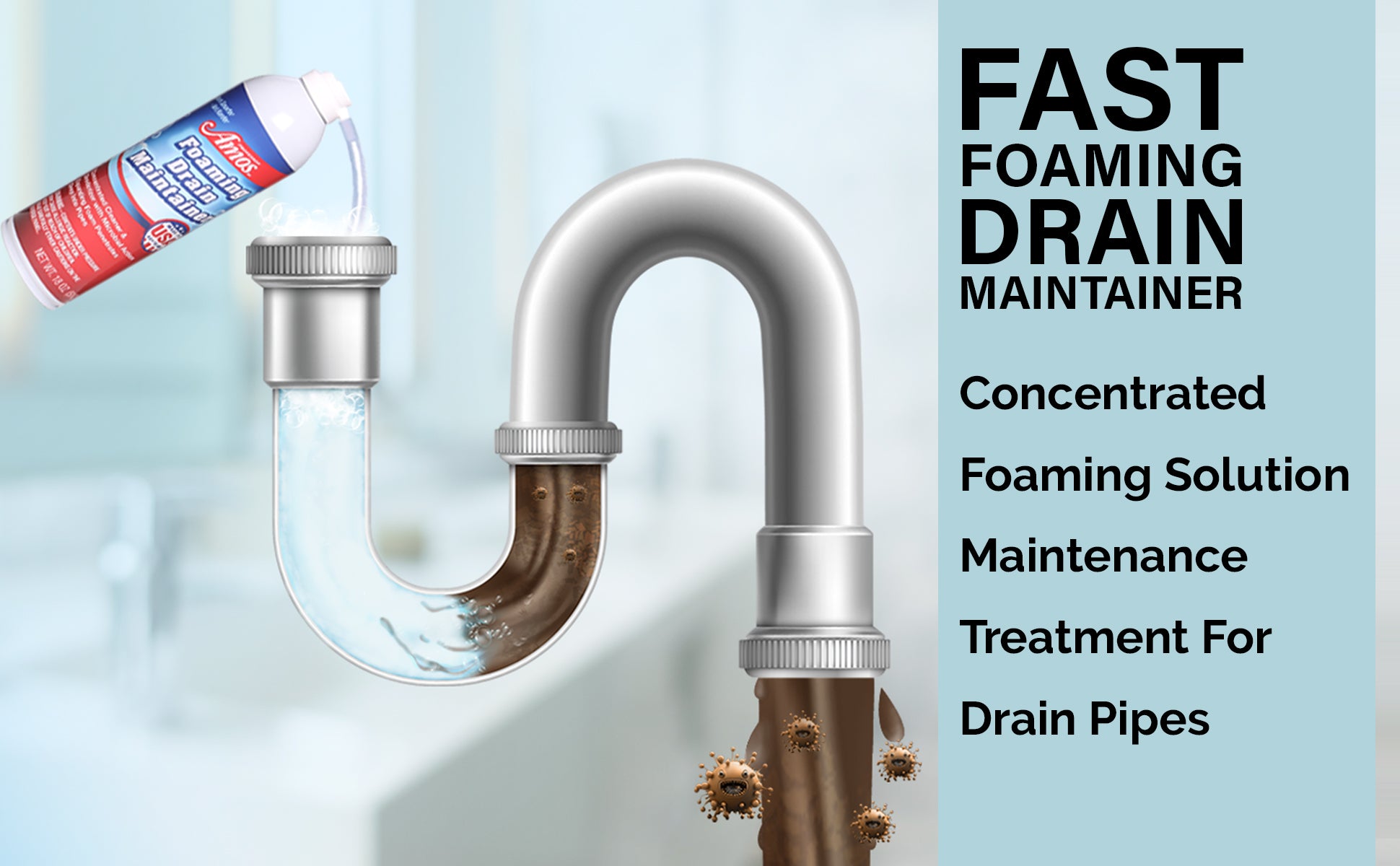 Professor Amos Fast Foaming Drain Maintainer Concentrate