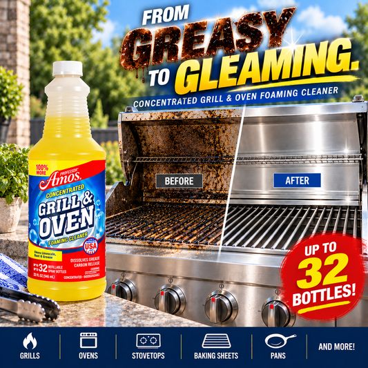 Professor Amos Grill & Oven Concentrate Cleaner | 32 Oz Kit - FINAL QUANTITIES