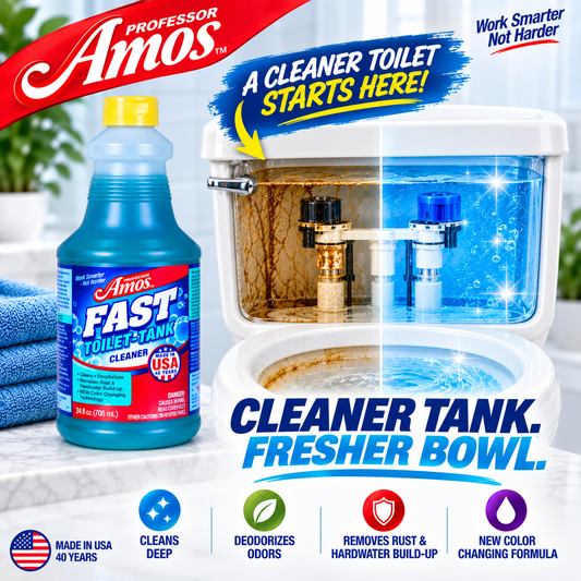 Professor Amos FAST Toilet & Tank Cleaner - UP TO 24 APPLICATIONS!!!